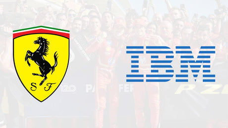 Aquí está el primer patrocinador de Hamilton: asociación de IBM con Ferrari