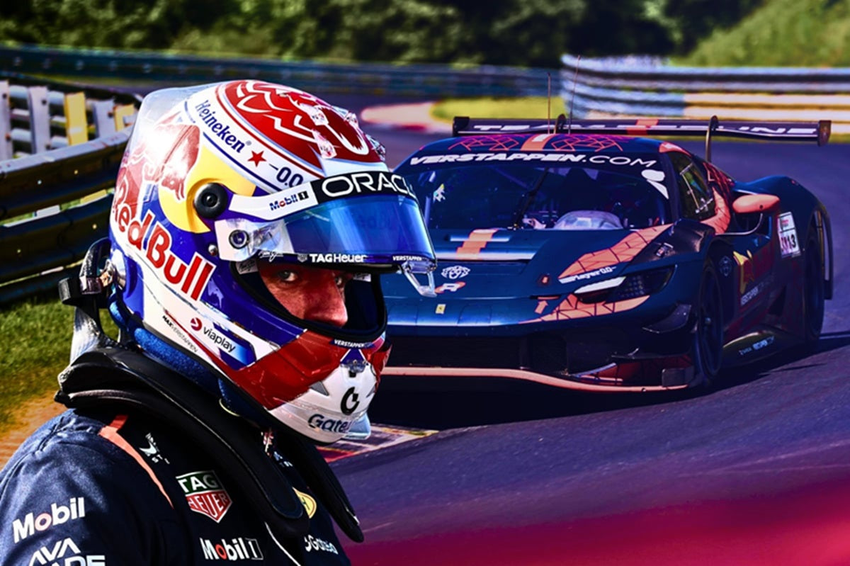 Verstappen probó un coche GT3 en Spa