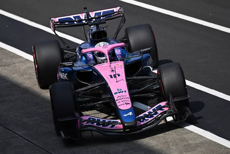 Paul Aron en la FP1 con Alpine