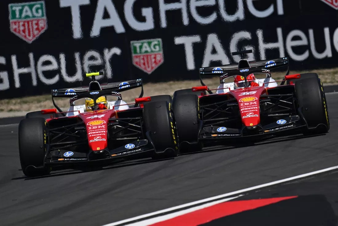 Hamilton y Leclerc no compiten en Ferrari