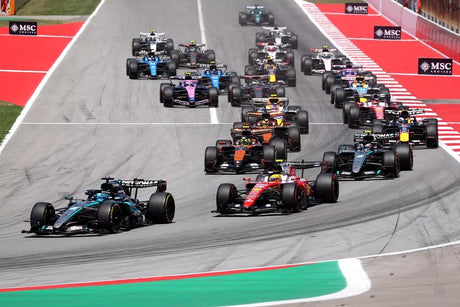 Pilotos de F3 prueban el circuito antes del GP de España