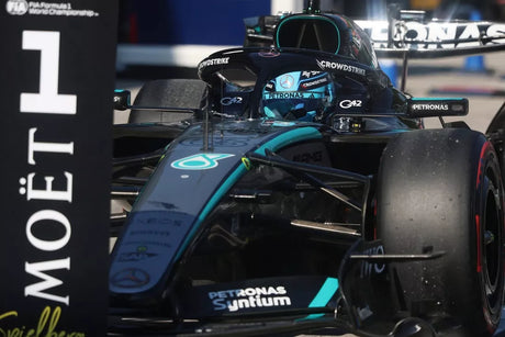 Russell lideró la FP1 con Mercedes en Madrid
