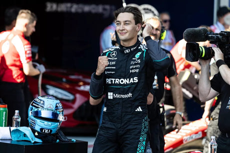 Russell logra la pole tras accidente en Azerbaiyán