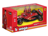 Coche modelo Ferrari, Charles Leclerc, SF-24, bburago, rojo 🔥