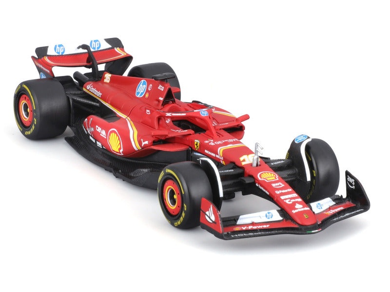 Coche modelo Ferrari, Charles Leclerc, SF-24, bburago, rojo 🔥