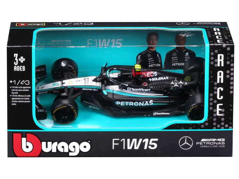 Mercedes coche a escala, bburago, Lewis Hamilton, #44, 1:43, F1W15