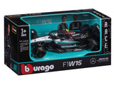 Mercedes coche a escala, bburago, Lewis Hamilton, #44, 1:43, F1W15