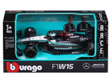 Mercedes coche a escala, bburago, George Russell, #63, 1:43, F1W15