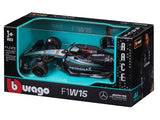 Mercedes coche a escala, bburago, George Russell, #63, 1:43, F1W15