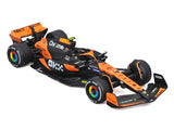 Coche modelo McLaren, Bburago, Lando Norris, decoración de Miami, MCL38 🔥