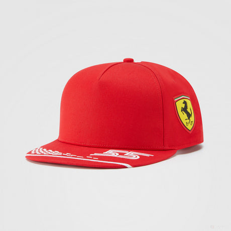 2021, Rojo, Nino, Puma Ferrari Carlos Sainz Flatbrim Gorra - FansBRANDS®