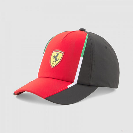 Gorra de béisbol de la escudería Ferrari, Jr Rosso Corsa-PUMA negra, 2023 - FansBRANDS®
