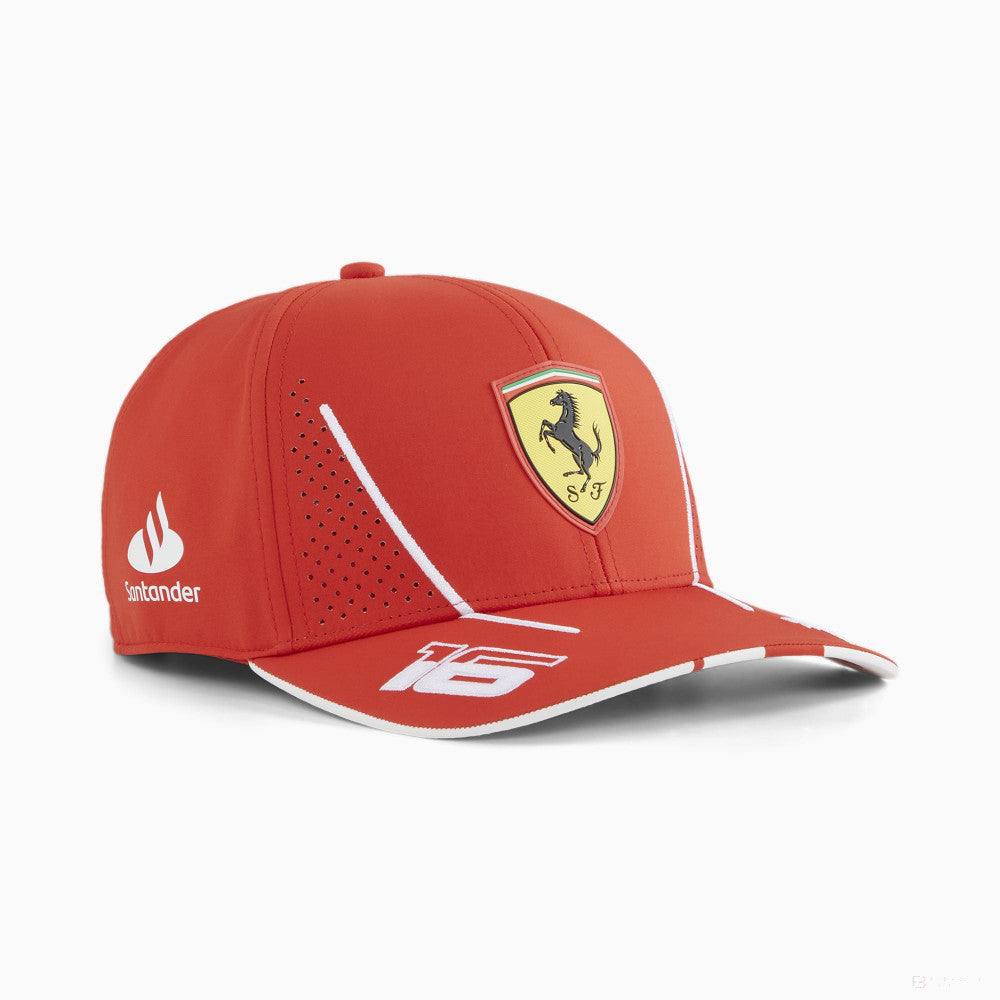 Ferrari gorra, Puma, Charles Leclerc, rojo