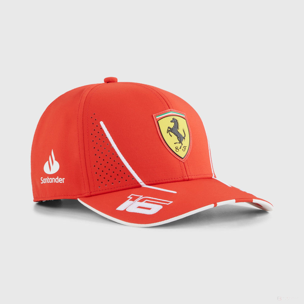 Ferrari gorra, Puma, Charles Leclerc, niño, rojo