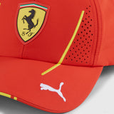 Ferrari gorra, Puma, Carlos Sainz, Gorra de béisbol, niño, rojo