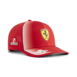 Gorra Ferrari, equipo, Charles Leclerc, Puma, rojo