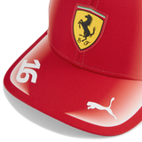 Gorra Ferrari, equipo, Charles Leclerc, Puma, rojo