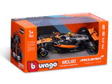 McLaren MCL60 modelo de coche, bburago, 1:43, Lando Norris #4, 2023