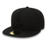 Gorra de los Yanquis de Nueva York, New Era, 59FIFTY, negra