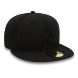 Gorra de los Yanquis de Nueva York, New Era, 59FIFTY, negra