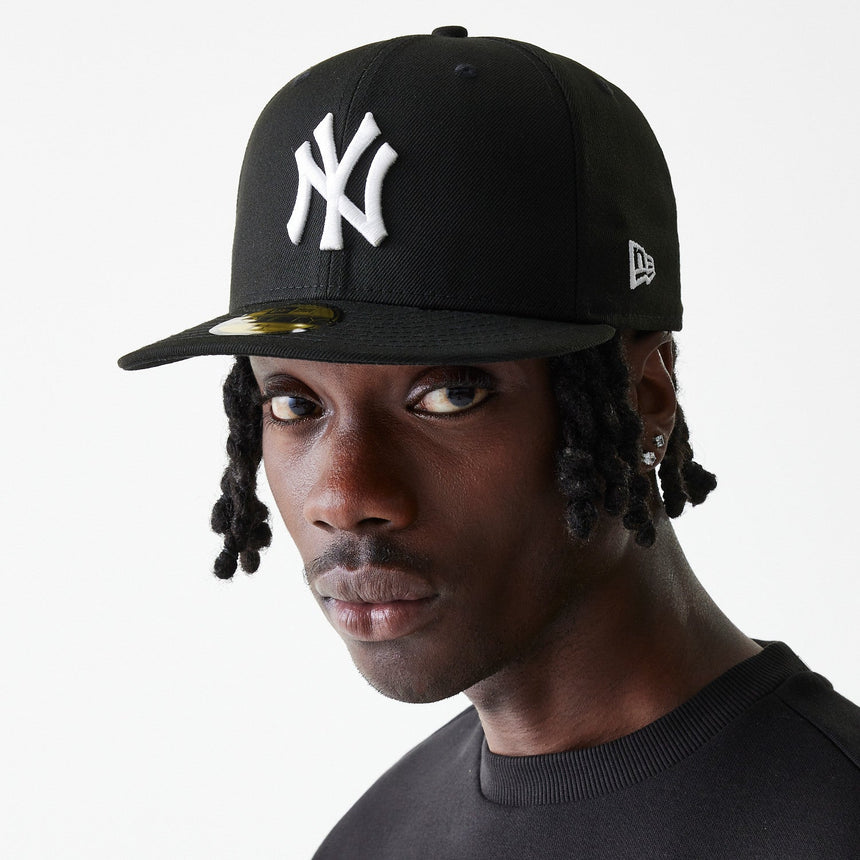 Gorra de béisbol de los Yankees de Nueva York, New Era, Básica, negra