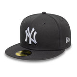 Gorra de los Yankees de Nueva York, New Era, Básica, gris