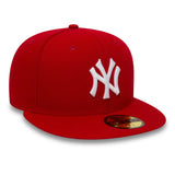 Gorra de béisbol New Era para los New York Yankees, Básica, roja