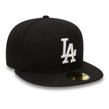 Gorra Dodgers de Los Ángeles, New Era, 59FIFTY, Básico, negra