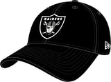 Gorra de los Raiders de Las Vegas, New Era, 9FORTY, negra