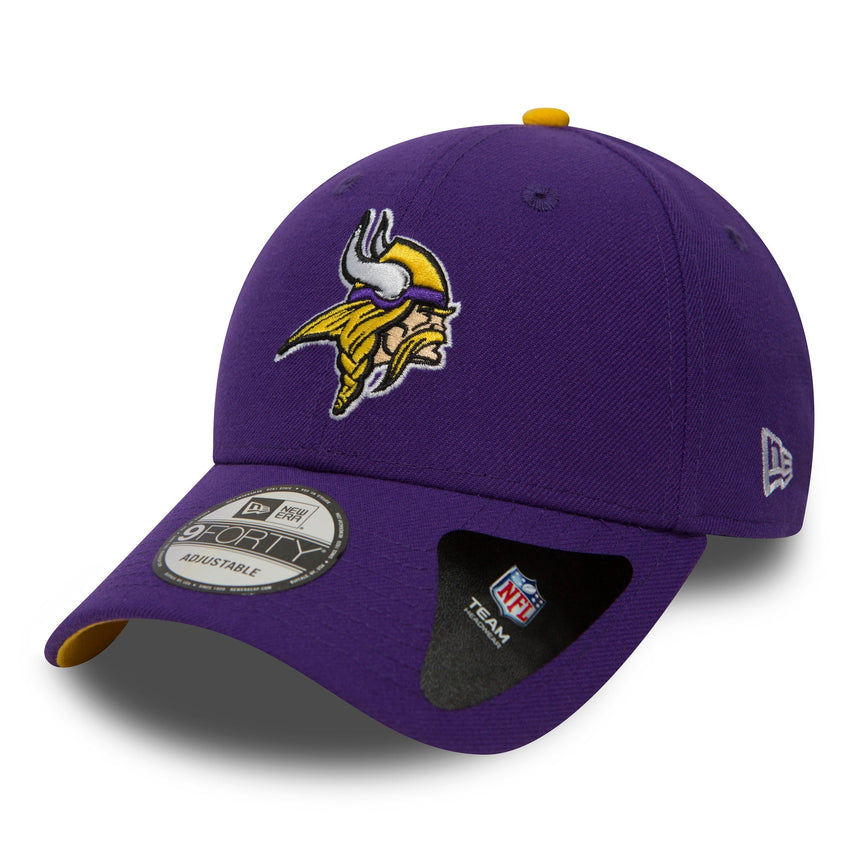 Gorra de béisbol de los Vikings de Minnesota, New Era, 9FORTY, morado