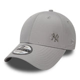Gorra de los Yankees de Nueva York, New Era, 9FORTY, impecable, gris