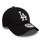 Gorra de los Dodgers de Los Ángeles, New Era, 39THIRTY, esencial, negro