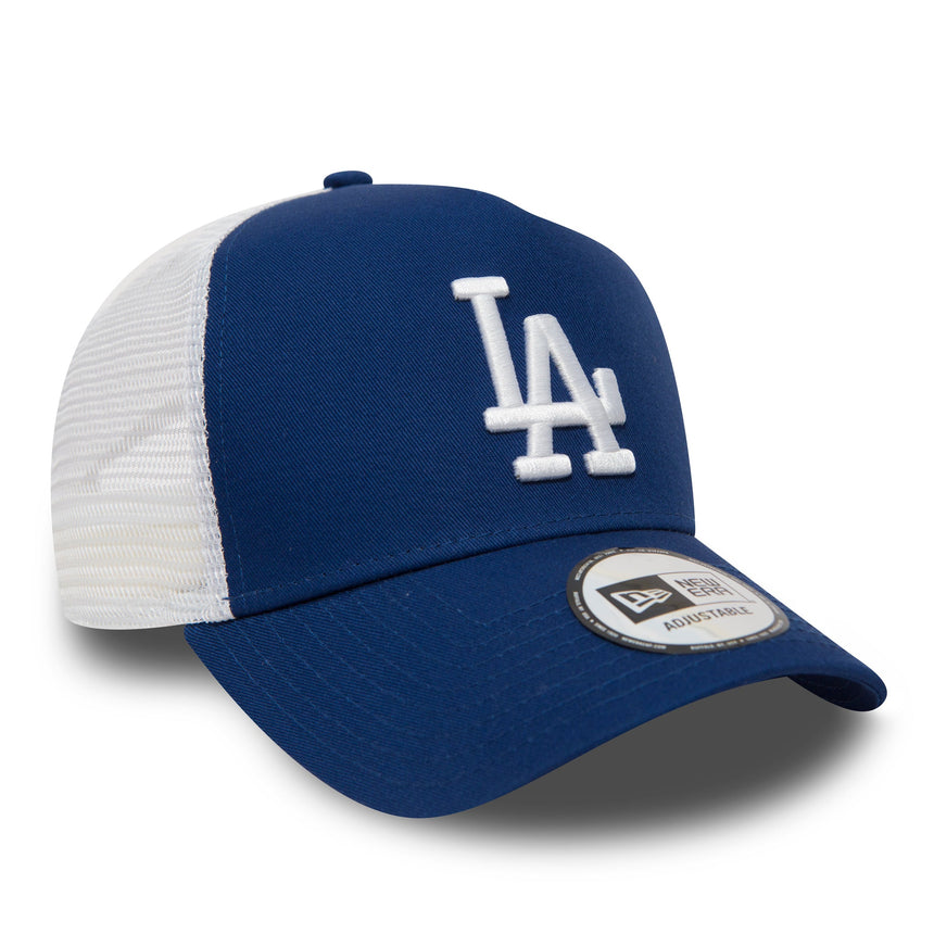 Gorra de los Dodgers de Los Ángeles, New Era, 9FORTY, trucker, azul