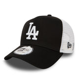 Gorra de los Dodgers de Los Ángeles, New Era, 9FORTY, trucker, negra