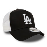 Gorra de los Dodgers de Los Ángeles, New Era, 9FORTY, trucker, negra