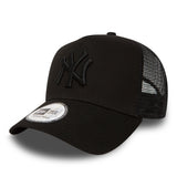 Gorra de los Yankees de Nueva York, de New Era, tipo trucker, color negro sólido