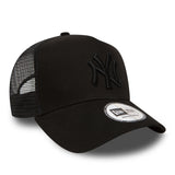 Gorra de los Yankees de Nueva York, de New Era, tipo trucker, color negro sólido