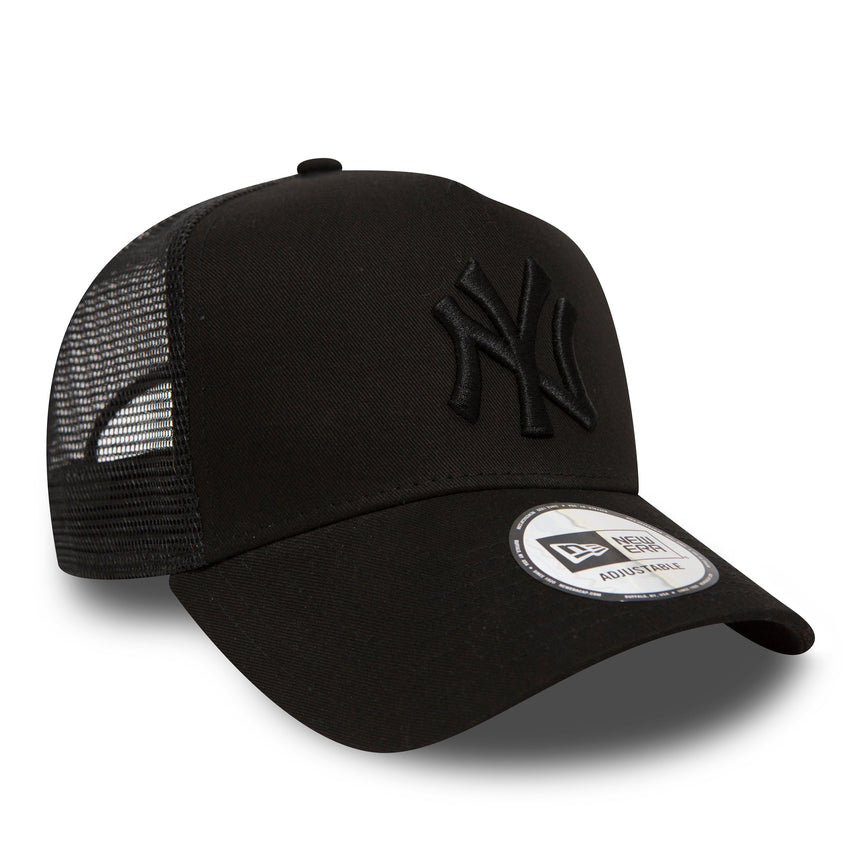 Gorra de los Yankees de Nueva York, de New Era, tipo trucker, color negro sólido