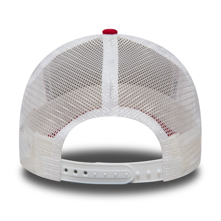 Gorra de los Yankees de Nueva York, New Era, tipo trucker, roja