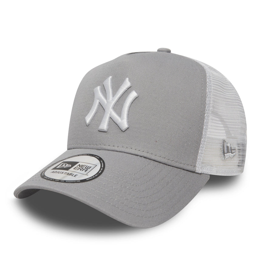 Gorra de los Yanquis de Nueva York, New Era, trucker, gris