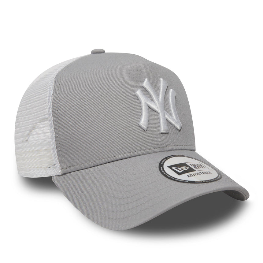 Gorra de los Yanquis de Nueva York, New Era, trucker, gris