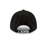 Gorra Miami Marlins, New Era, 9FORTY, del equipo, negra