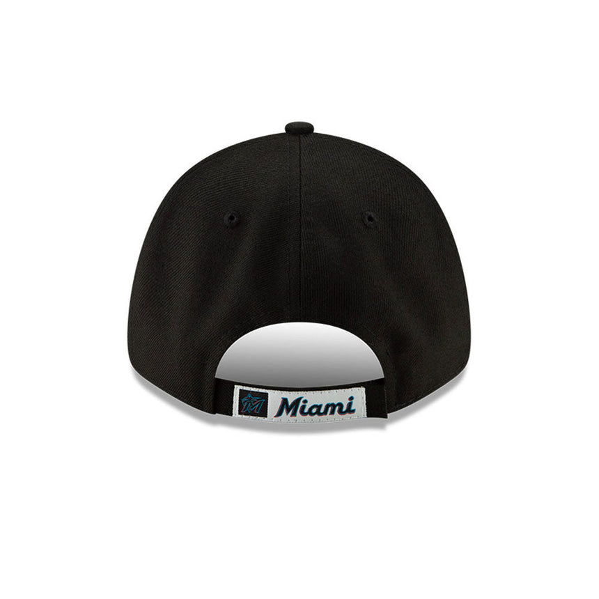 Gorra Miami Marlins, New Era, 9FORTY, del equipo, negra