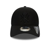 Gorra de los New York Yankees, New Era, 9FORTY, negra total