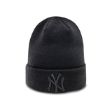 Gorro beanie de los New York Yankees, pin impecable, New Era, negro puro