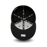 Gorra de los Chicago White Sox, New Era, 59FIFTY, negra.