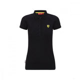 Camiseta de mujer con cuello, Ferrari Classic, Negro, 2020