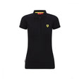 Camiseta de mujer con cuello, Ferrari Classic, Negro, 2020 - FansBRANDS®