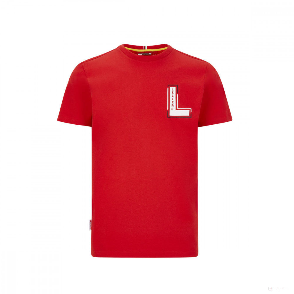 Camiseta para hombre, Ferrari Leclerc Driver, Rojo, 2020