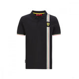 Camiseta de hombre con cuello, Ferrari Italian, Negro, 2020